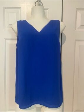 Nine West Royal Blue Sleeveless V-Neck Camisole